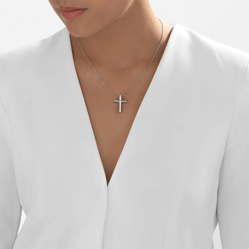 24Kt Platinum Classic Cross Pendant - Image 3